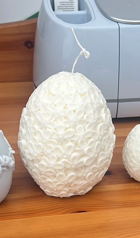 Floral Egg Candle